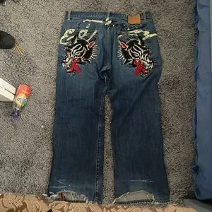 Ed Hardy | Jeans | Vintage Y2k Ed Hardy Graphic Jeans | Poshmark